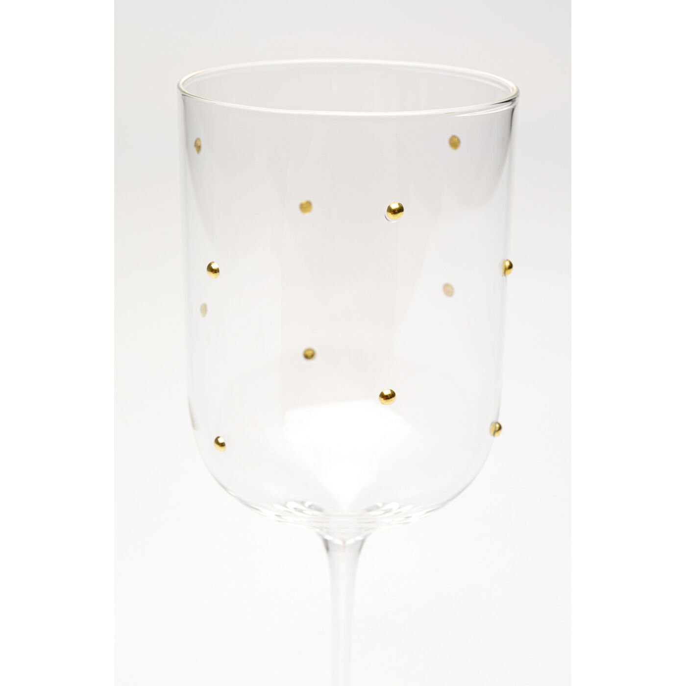 Бокал для белого вина Glam Dots Gold 22cm KARE 58028