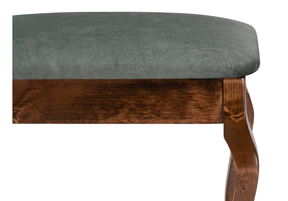 Банкетка Woodville Лусте орех / зеленая 515165