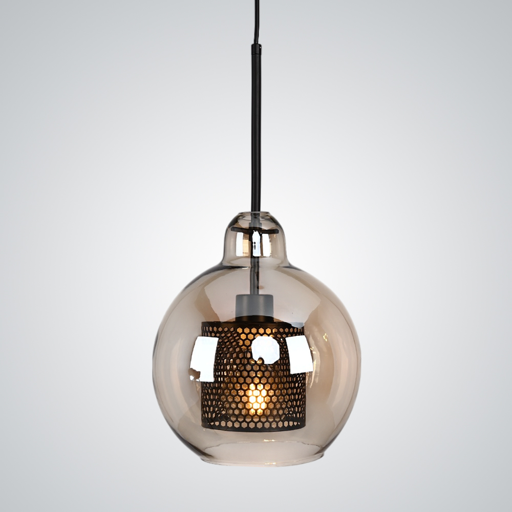 Подвесной светильник CATCH AMBER Pear S D25 by ImperiumLoft