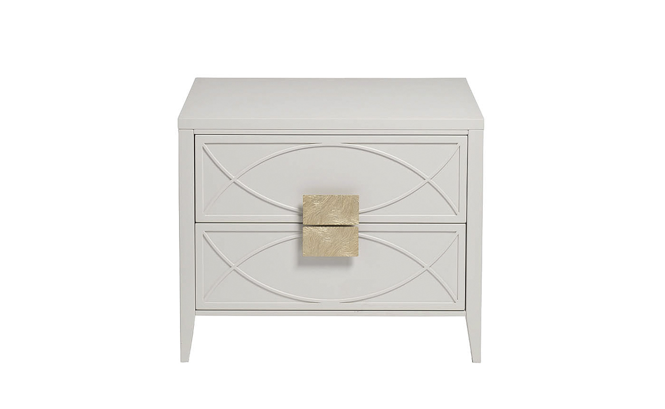 Тумбочка прикроватная бежевая Garda Decor 98BP-GD02TUMB-BEG