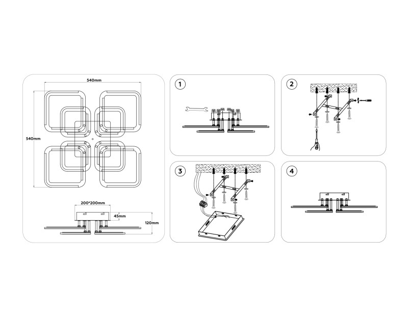 Накладная люстра Ambrella Light FA8950