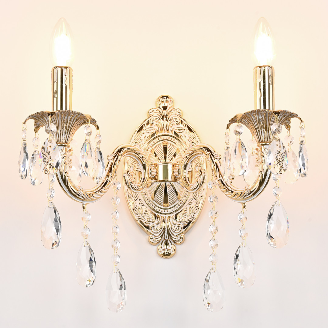 Бра с хрустальными подвесками AL7901B10/2/175 B GW Bohemia Ivele Crystal