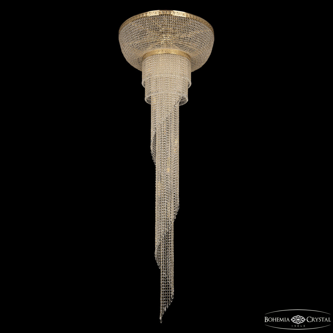 Люстра спираль хрустальная 83221/80IV-250 G Bohemia Ivele Crystal