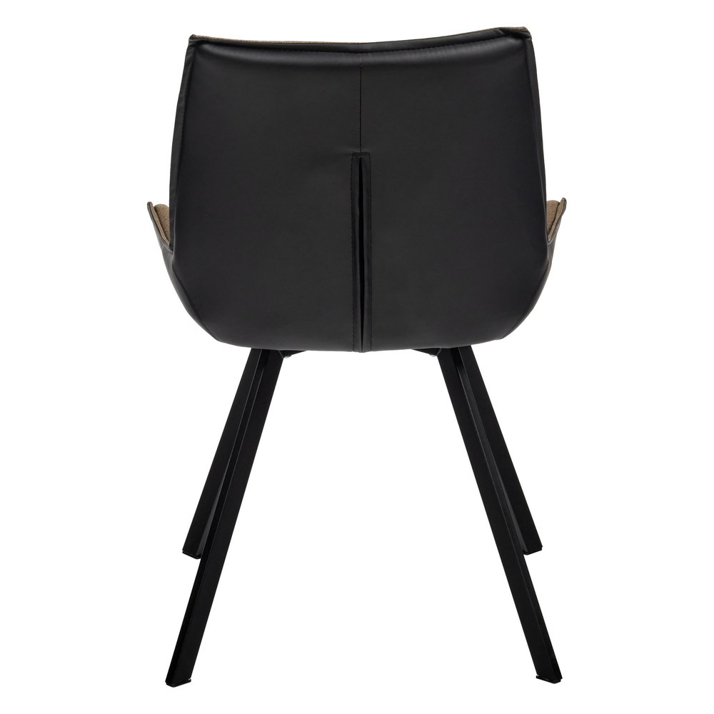 Стул Soft светло-коричневый с чёрным, рогожка Bradex Home RF 0411