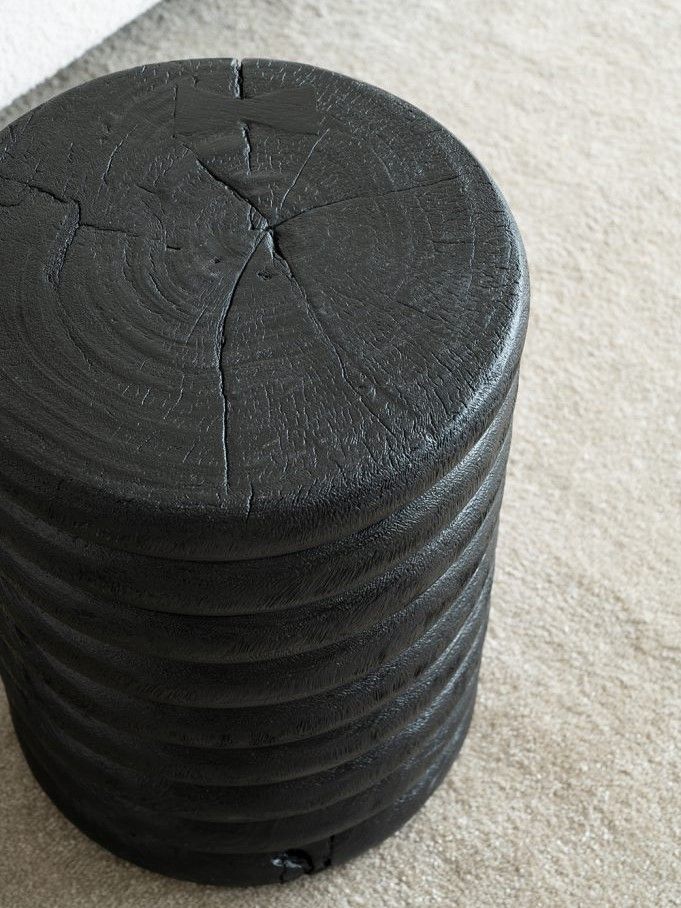 Столик акцентный из дерева суара Glasar 72317-BLAC