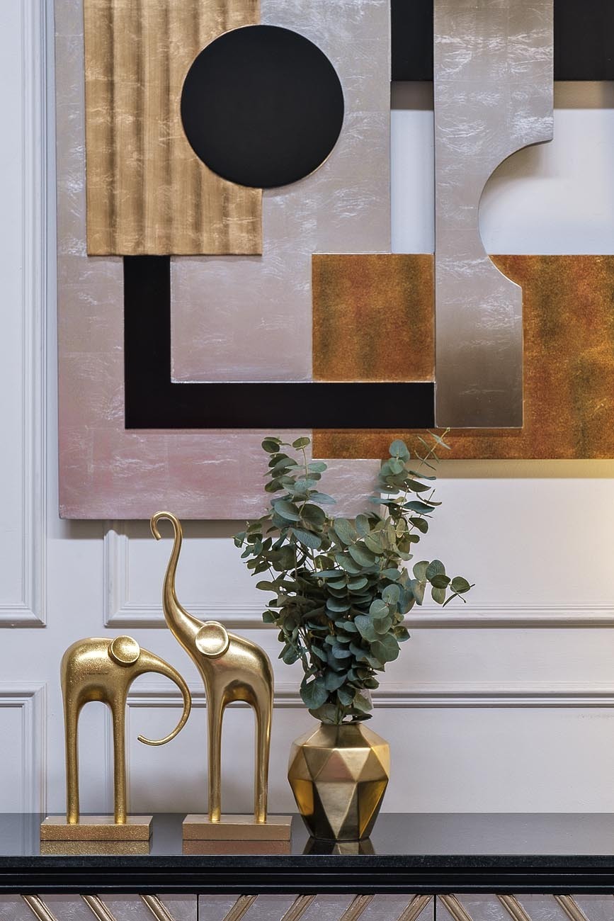 Статуэтка "Слон" Garda Decor C1291 зол.