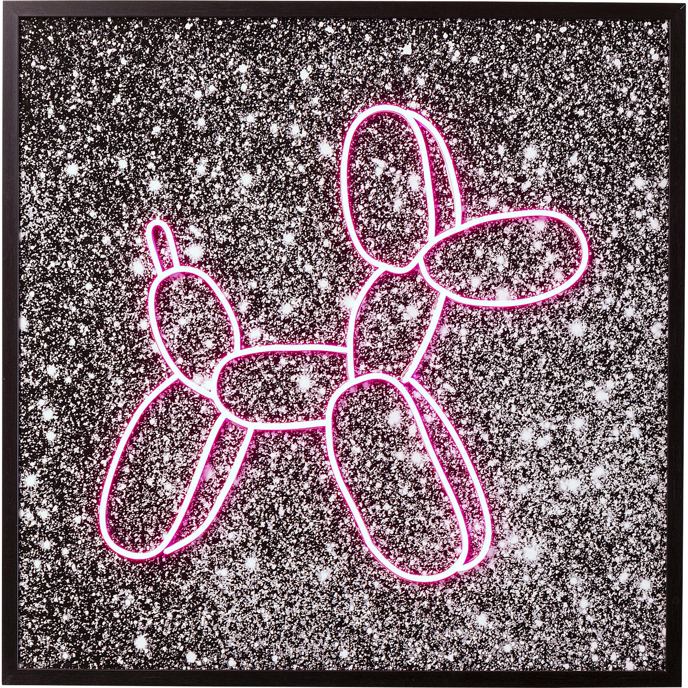 Картина стеклянная Balloon Dog LED 80x80 см KARE 56456