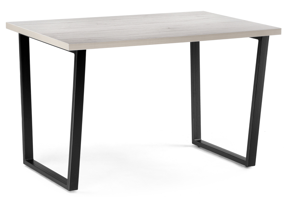 Стол деревянный Woodville Лота Лофт 120х74х75 25 мм юта / матовый черный 489626