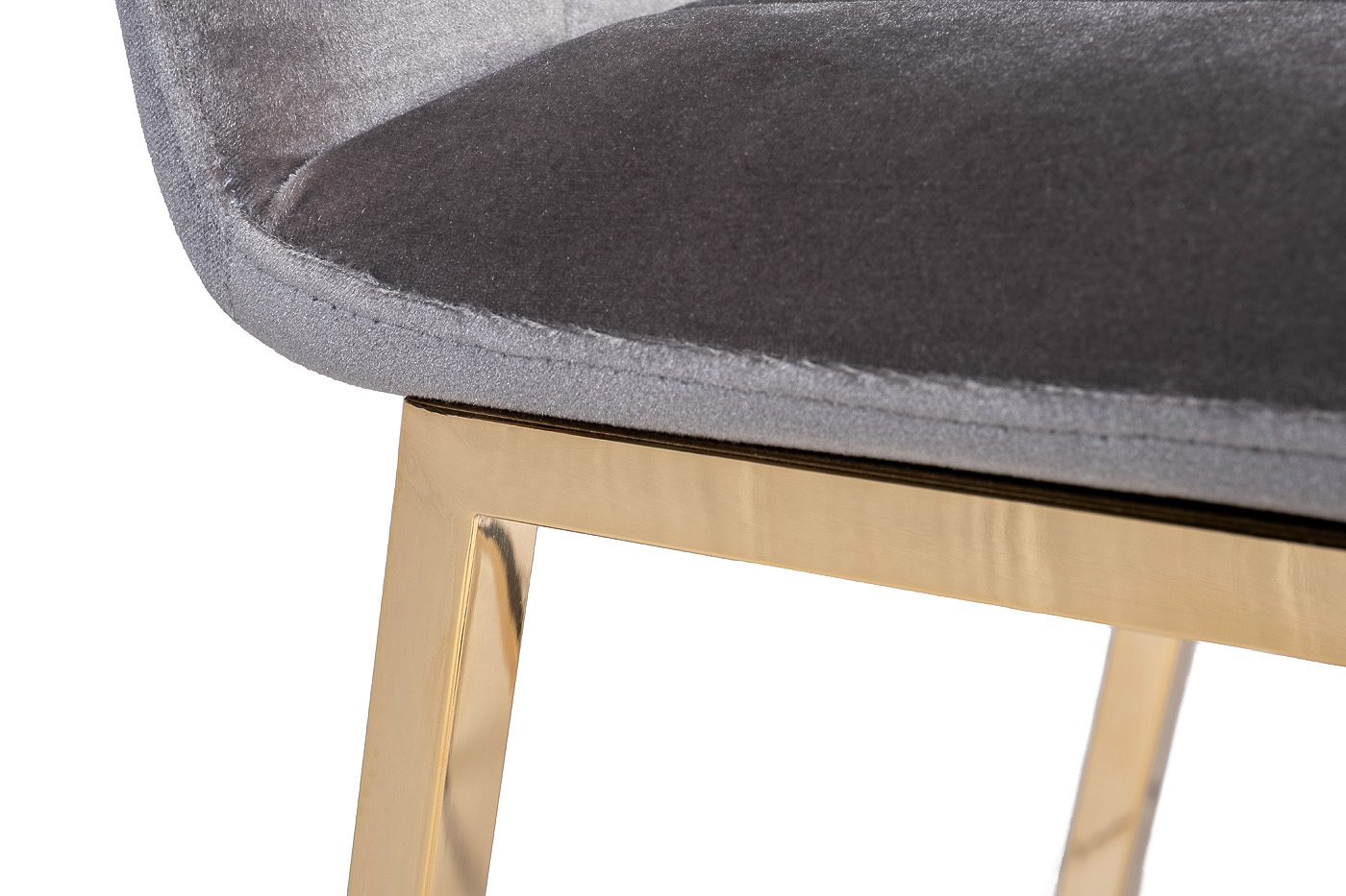 Стул барный велюровый серый Garda Decor 30C-DX-2091 GRE