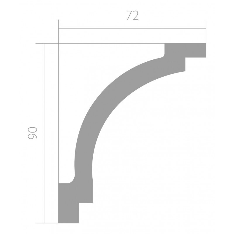 Карниз Ultrawood арт. CR 2340 NEW(2440 х 72 х 90)