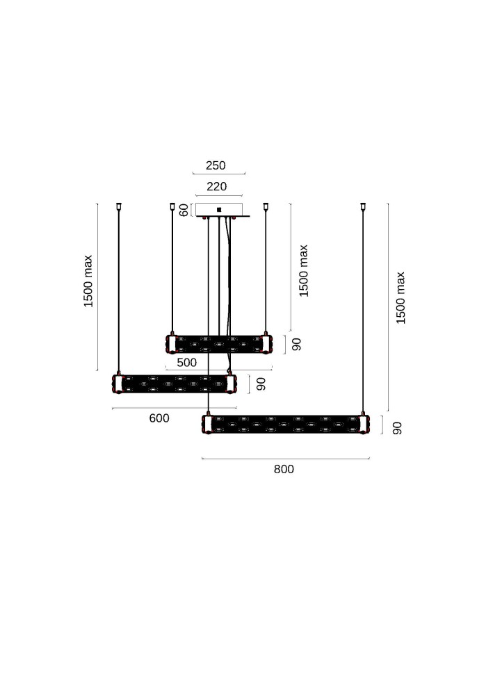 Люстра подвесная Fluorite FL1051-30P
