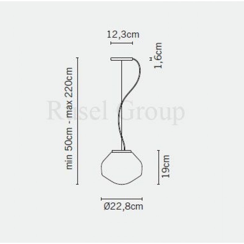 Подвесной светильник Fabbian Aerostat F27 A01 01