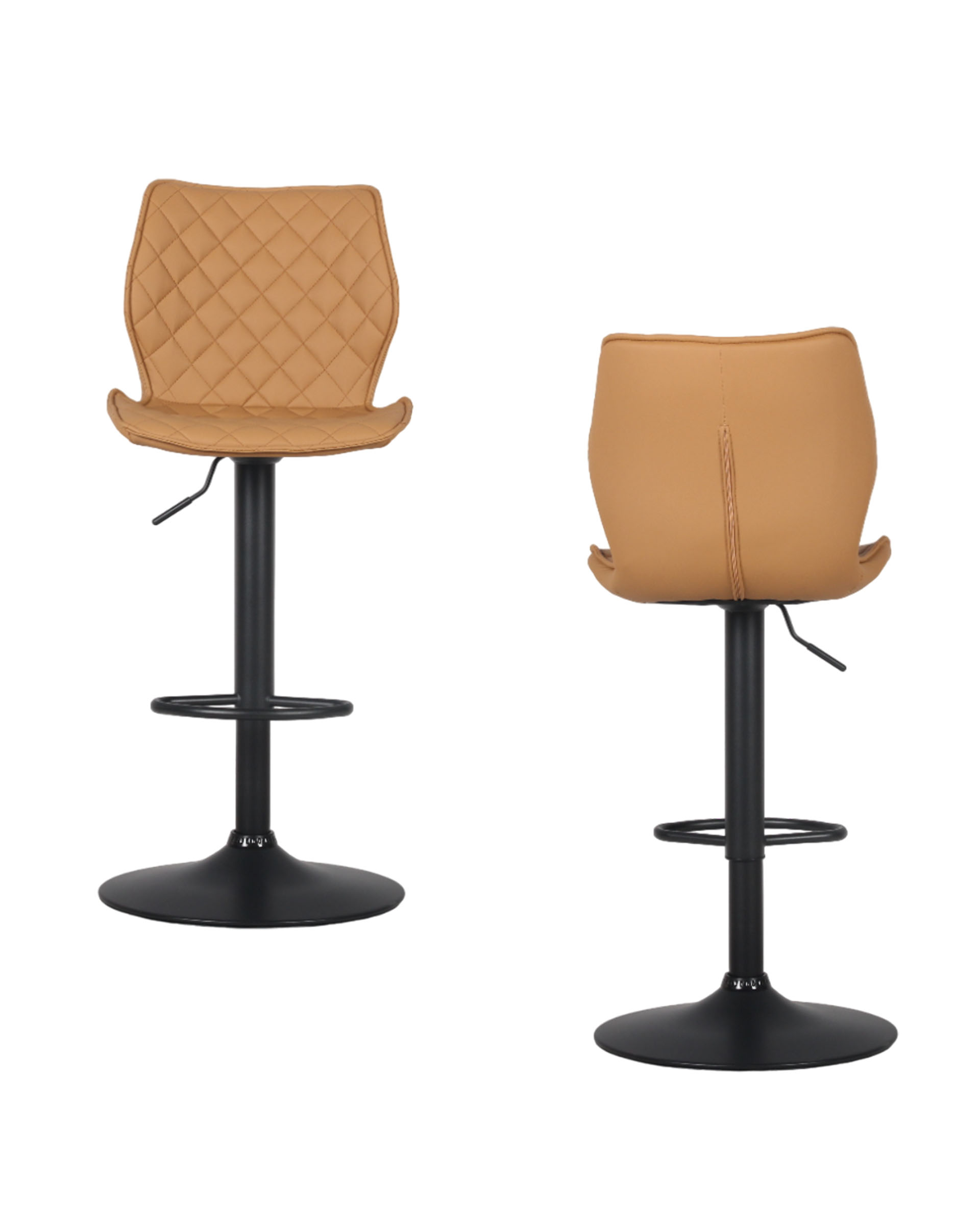 Стул барный Dome экокожа коричневый 2 шт Stool Group