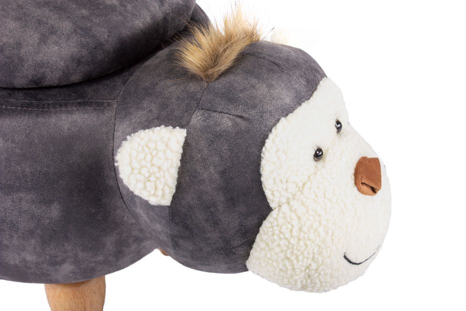 Пуф Мартышка с отсеком для хранения темно-серый Bradex Home FR 0182