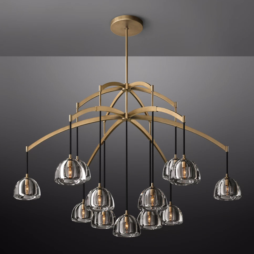 Подвесная люстра Future D152 Brass by ImperiumLoft