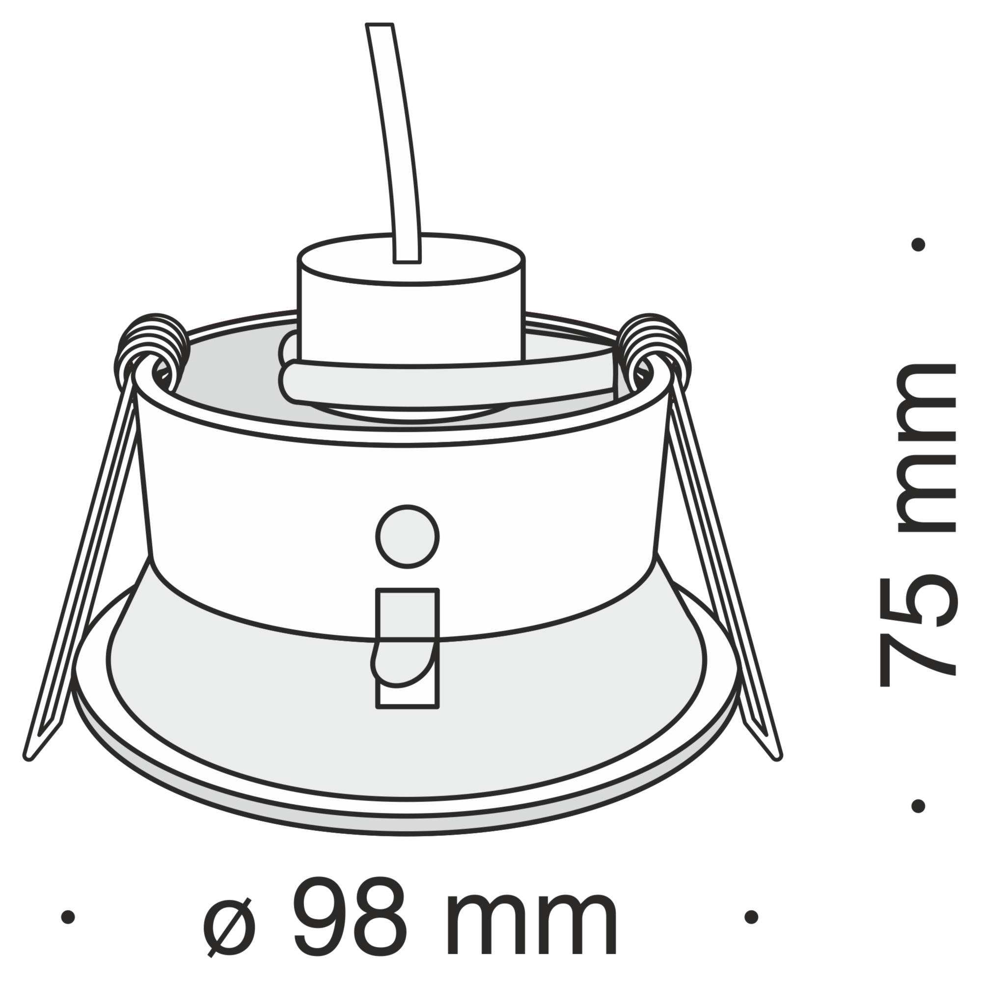 Встраиваемый светильник Maytoni DL030-2-01W