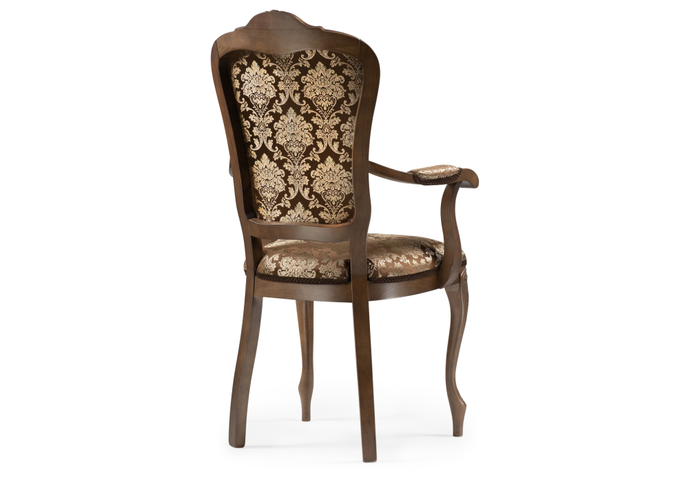Стул деревянный Woodville Руджеро с мягкими подлокотниками орех / шоколад 318605