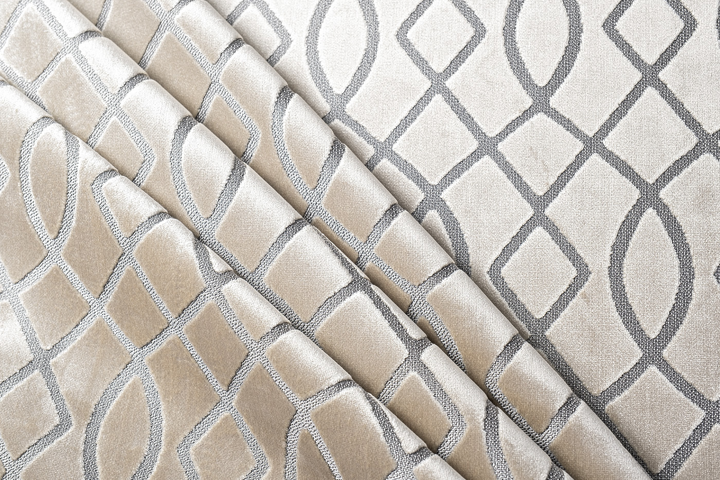 Ткань портьерная/мебельная MELODY бежевая Garda Decor 134LS-126901148-MELODY BEG