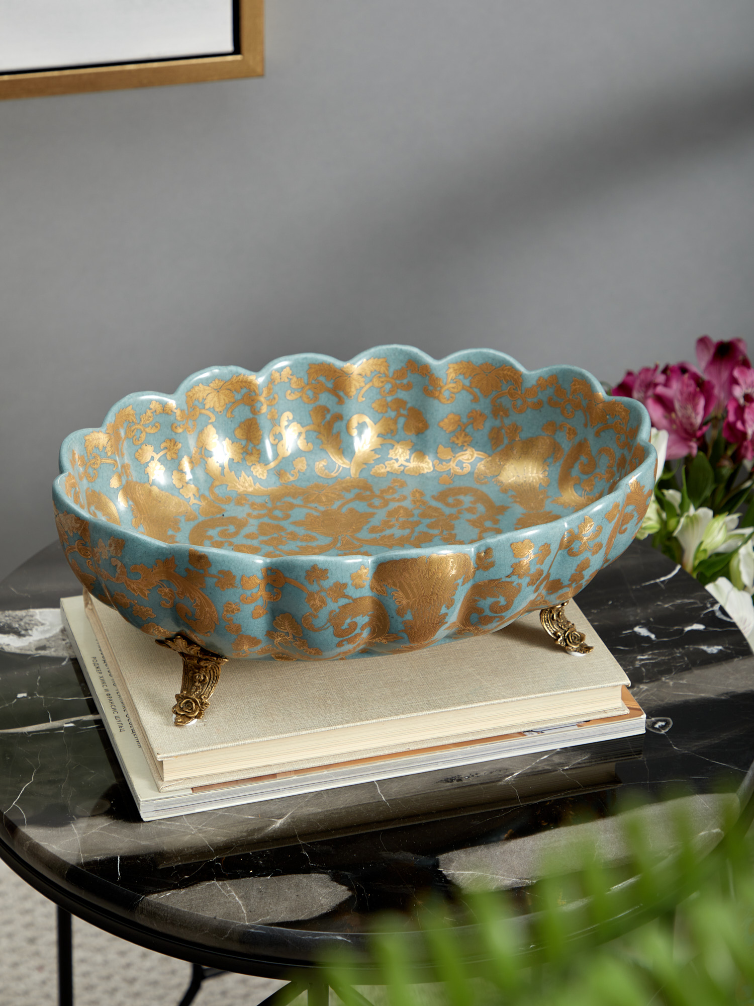 Чаша для фруктов Glasar 31G2630/D912HC/NB4199