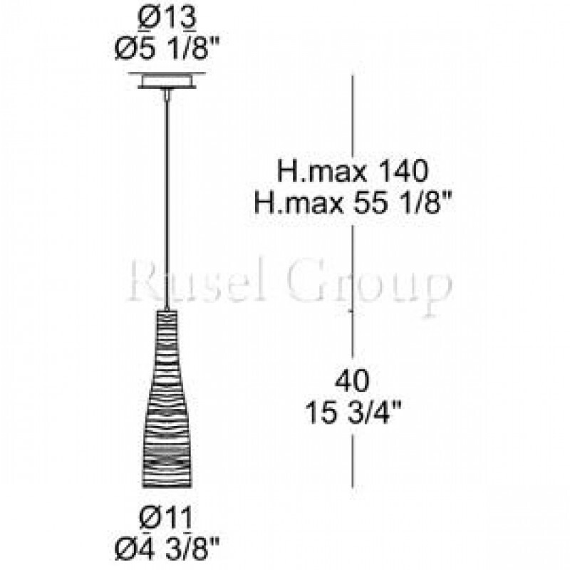 Подвесной светильник Leucos CLASS 40 SOSPENSIONE (ITRE)