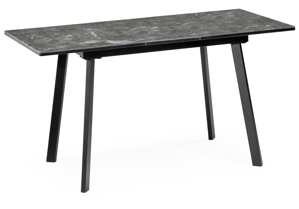 Стол стеклянный Woodville Агни 110 королевский мрамор / черный матовый 453136