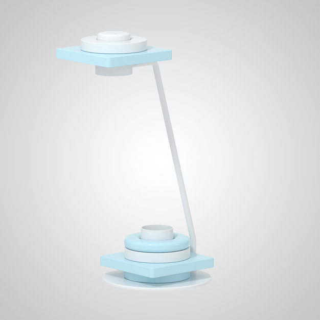 Настольная лампа KIRKE Blue Круг by ImperiumLoft