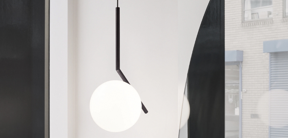 Светильник Flos IC Lighting Black Pendant Lamp by ImperiumLoft