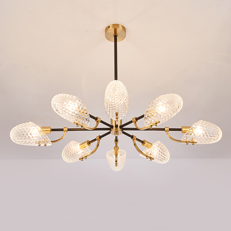 Потолочная люстра LORAINE L6 Brass by ImperiumLoft