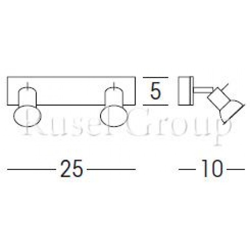 Настенно-потолочный светильник Linea Light Spotty 1152