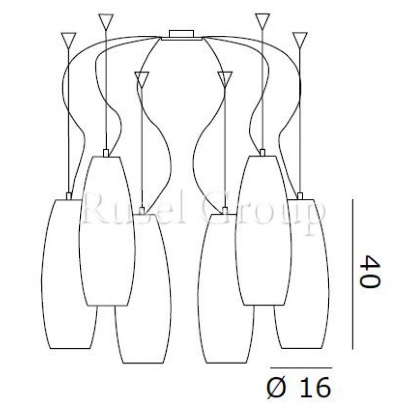 Подвесной светильник de MAJO PERONI S16D6