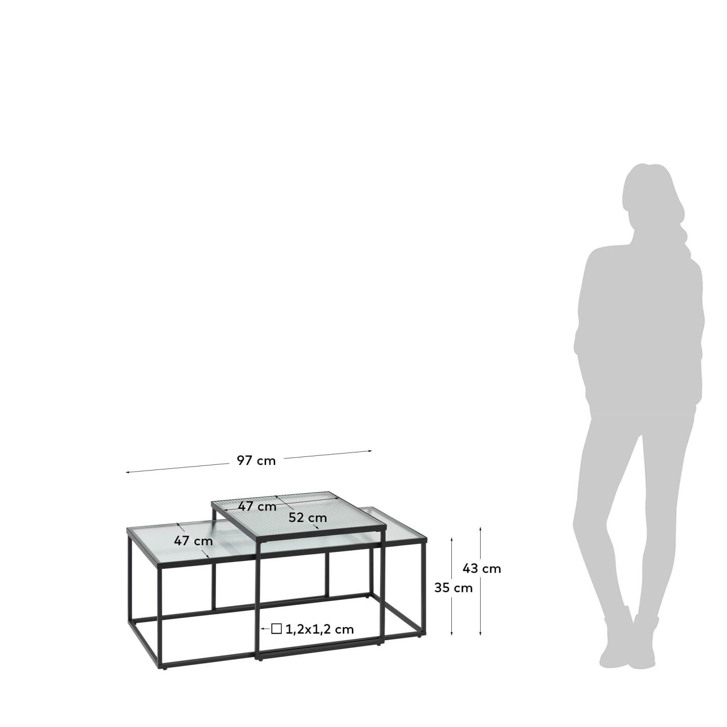 Набор из 2 столиков Akemi La Forma (ex Julia Grup)