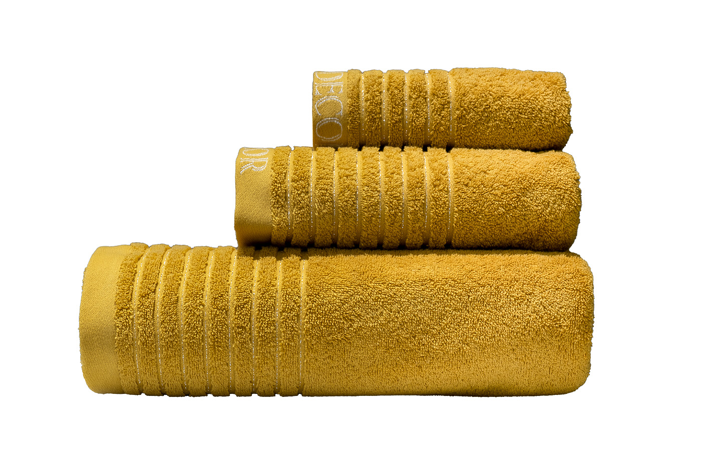 Полотенце Стелла 70*140 горчичное Garda Decor 119VAL-21144