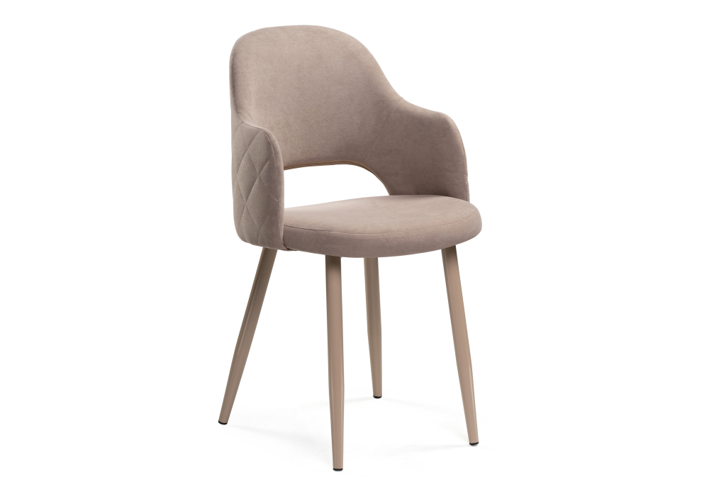 Стул Woodville Гутрид ромбы сзади капучино 507225