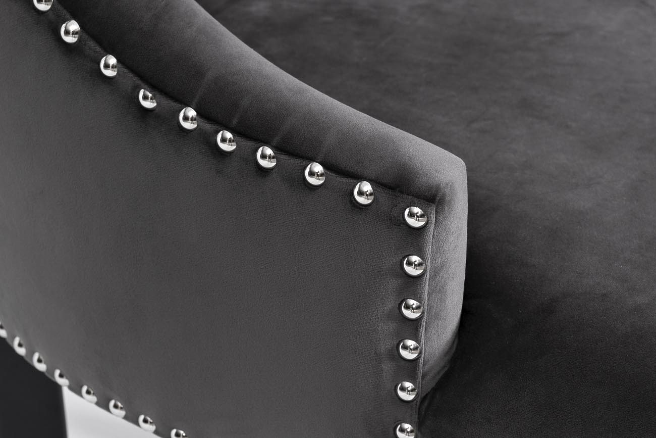 Стул велюровый серый Garda Decor 236-2K-СЕРЫЙ-Riv96