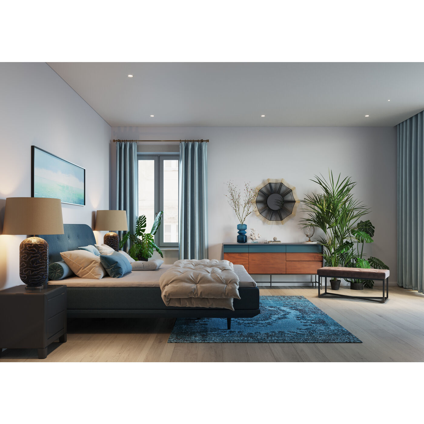 Кровать (каркас без основания) Luna 85928 Kare