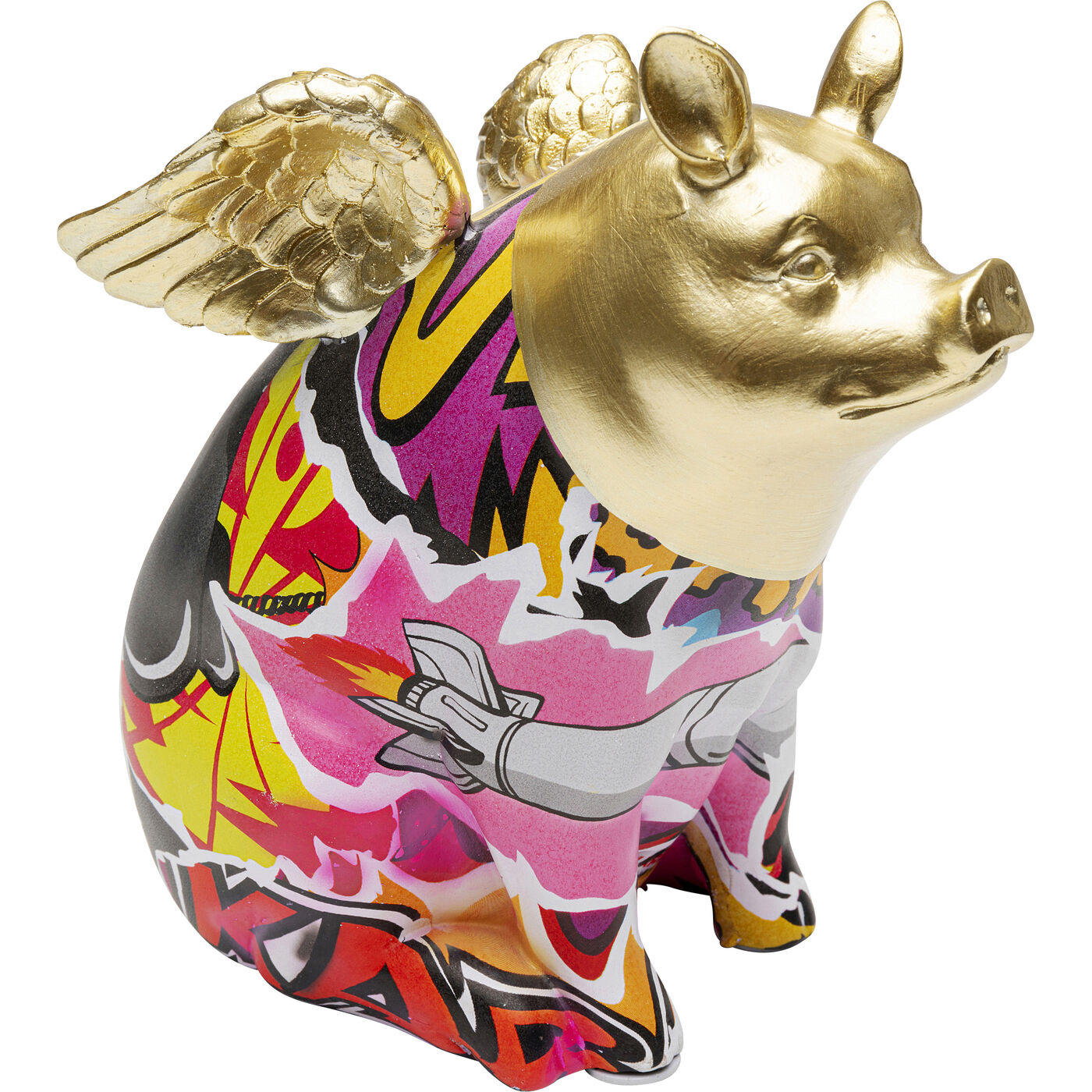 Фигура декоративная Graffiti Flying Pig 16cm KARE 56716