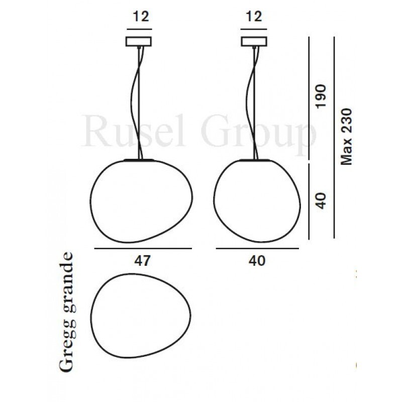 Подвесной светильник Foscarini Gregg grande sospensione