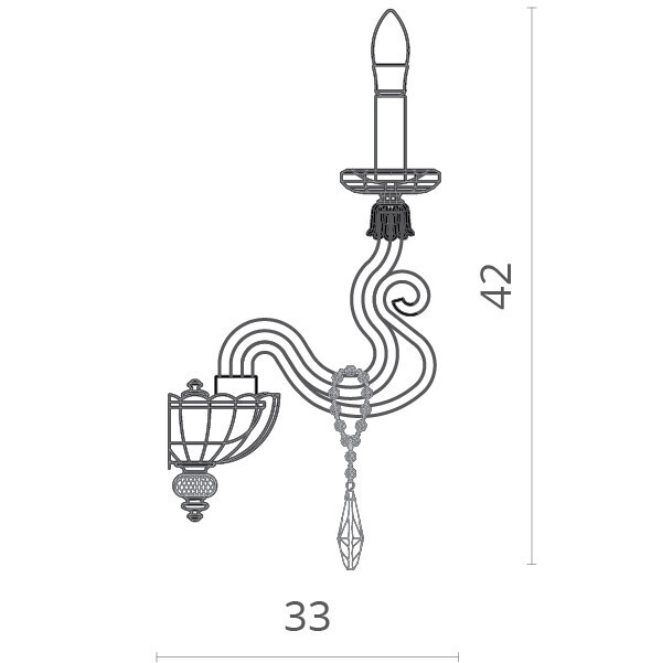 Бра Divinare 5124/07 AP-1