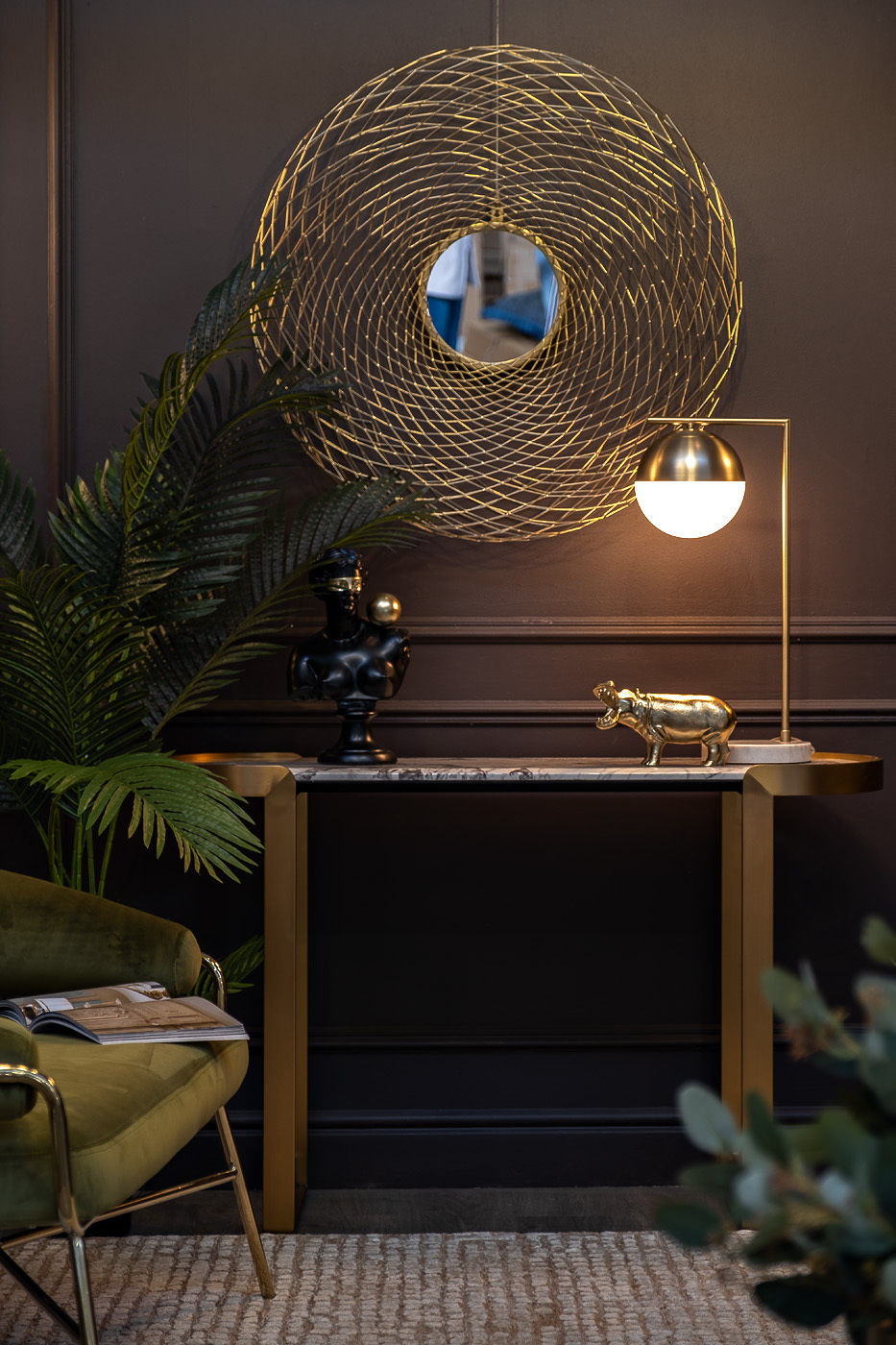 Зеркало декоративное с объемной металлической рамой Garda Decor 94PR-22350