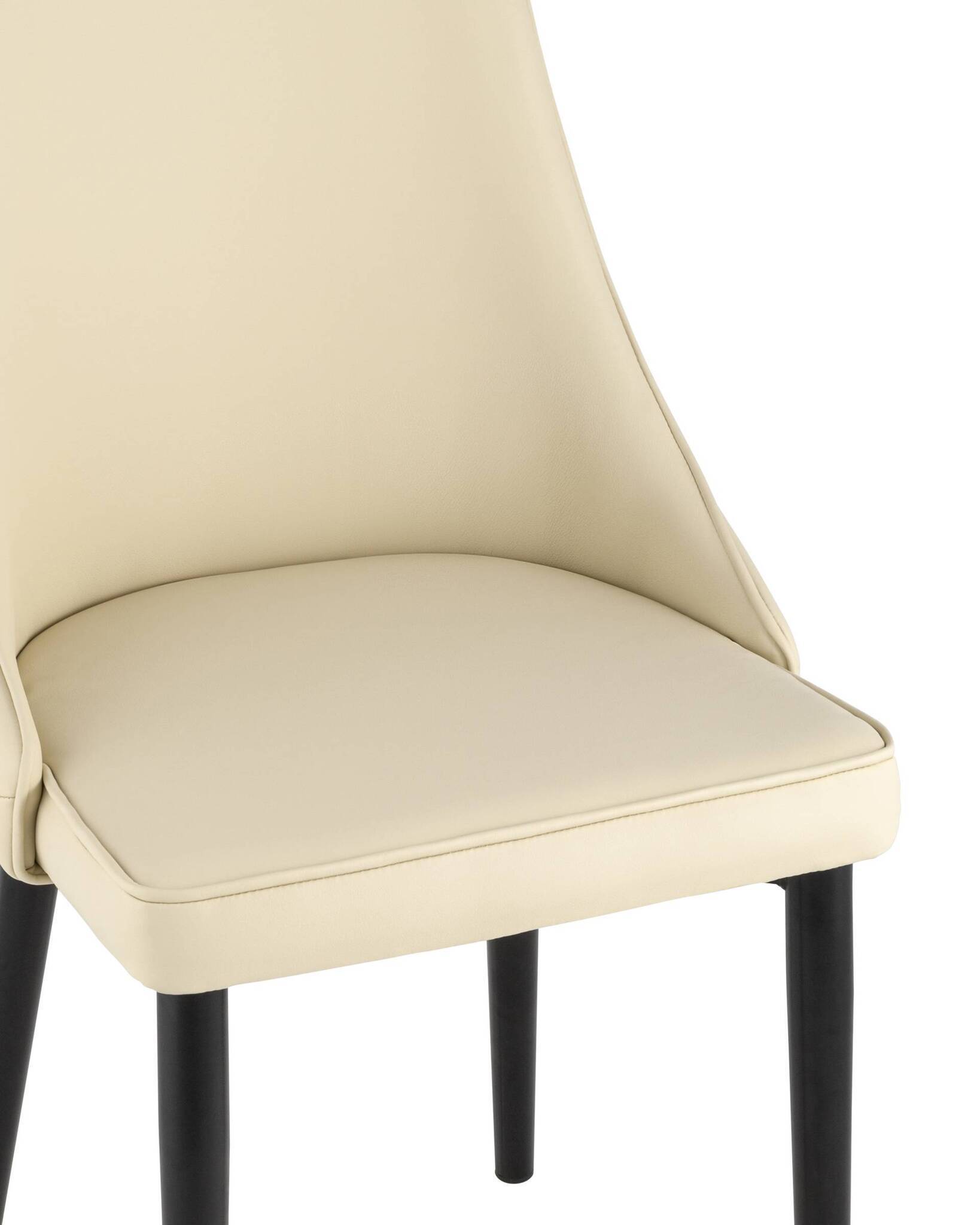 Стул Луис экокожа кремовый черные ножки Stool Group