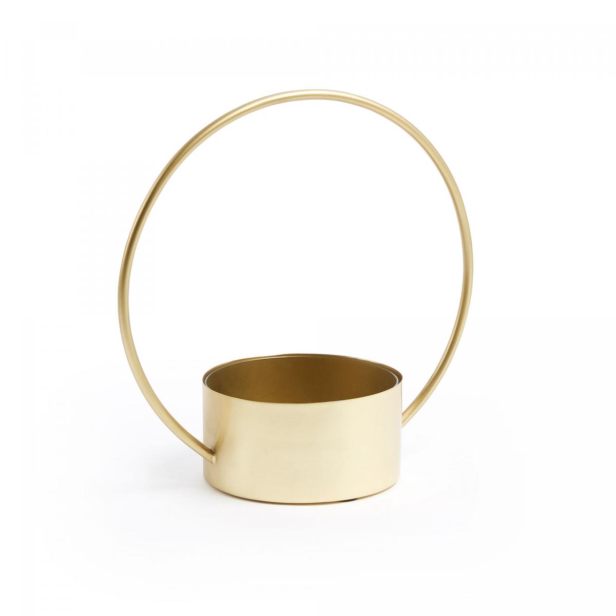 Цветочный горшок Even золотой металл La Forma (ex Julia Grup)