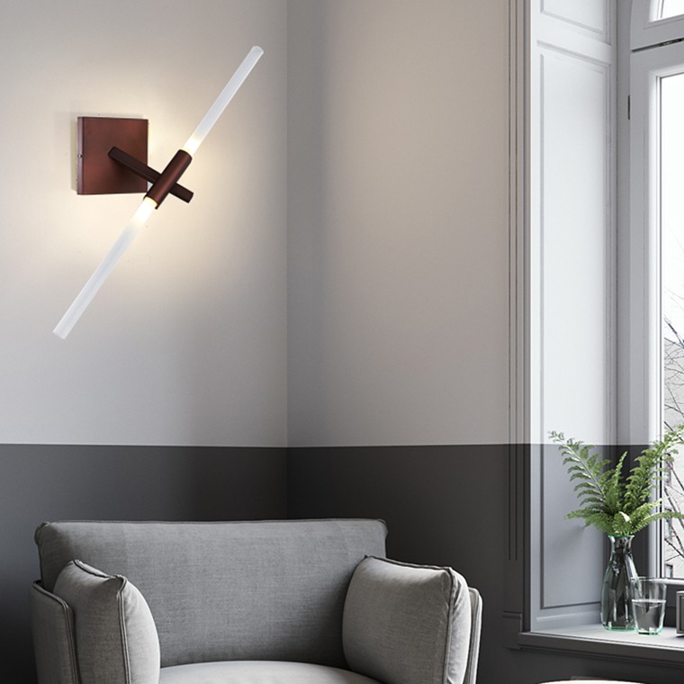 Настенное бра ANDES-WALL 2 Black by ImperiumLoft