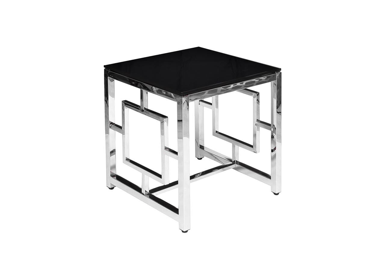 Стол журнальный с черной столешницей Garda Decor GY-ET2051212