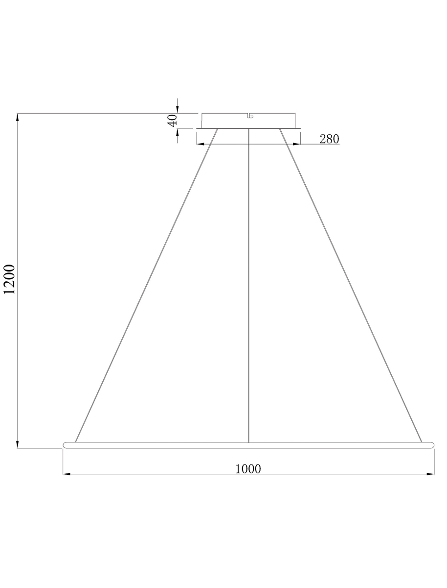 Подвесной светодиодный светильник Donolux S111024/1R 60W White In
