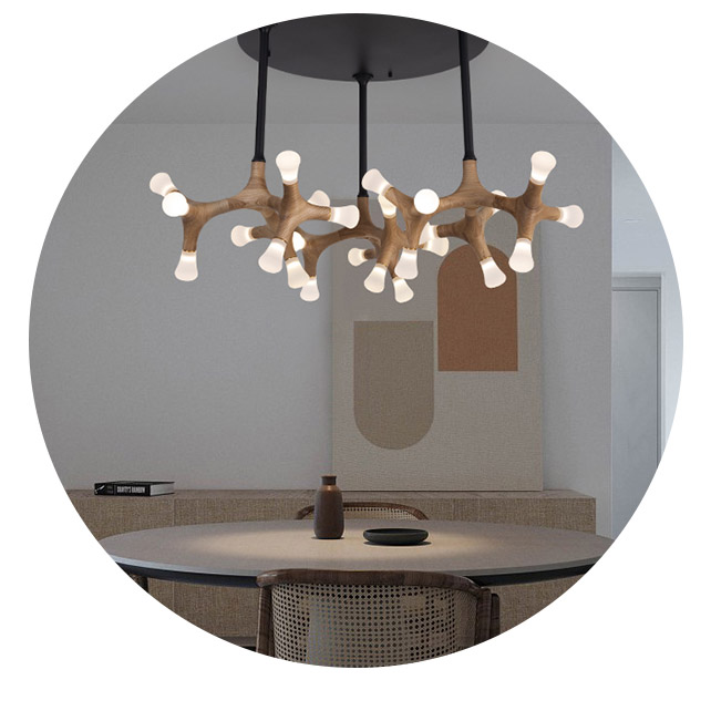 Потолочная люстра SANTANA CH D110 Light brown by ImperiumLoft