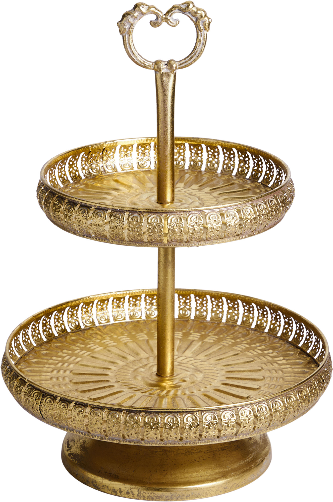 Блюдо сервировочное двухъярусное Эфиопия Glasar 57-246