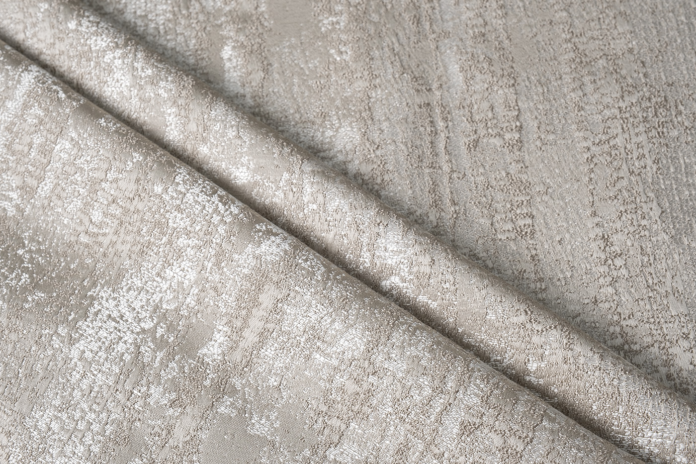 Ткань портьерная AMBITION бежевая Garda Decor 142DDH-191303J-AMBITION BEG