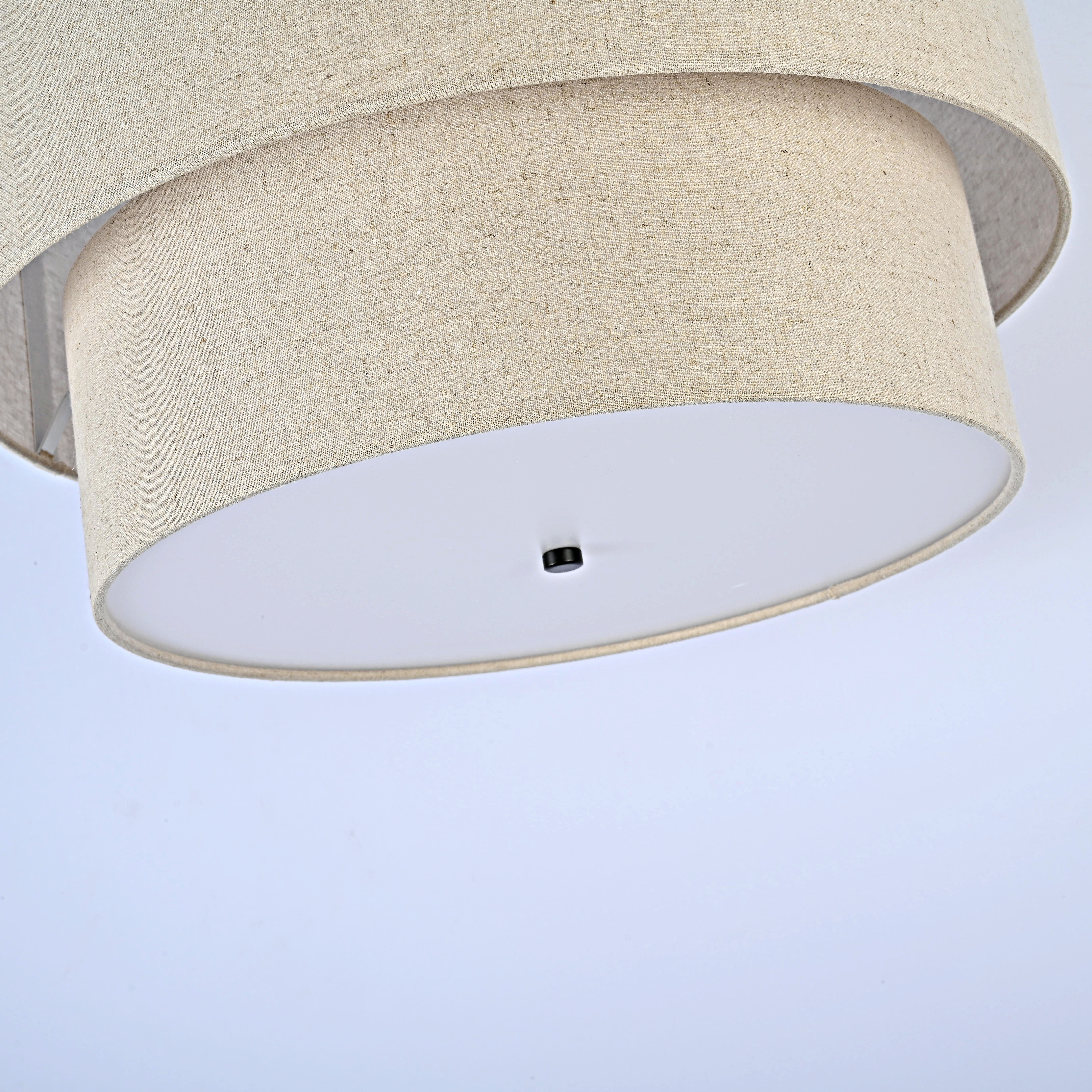 Люстра RH TWO-TIER ROUND Shade Linen by ImperiumLoft