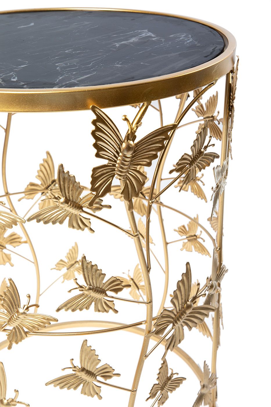 Столик интерьерный с черным мрамором Glasar 54-115