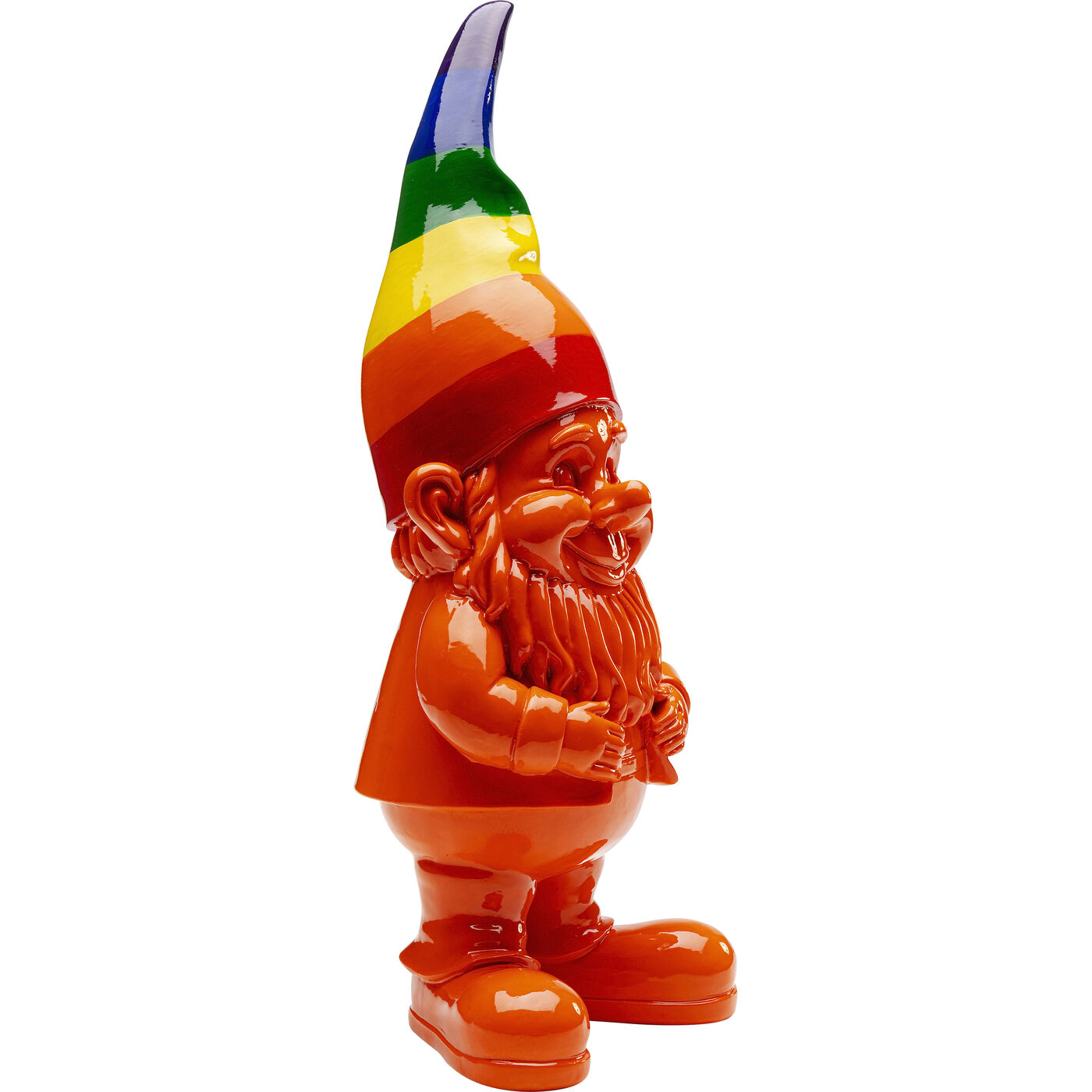 Фигура декоративная Gnome Standing Rainbow Orange 46cm KARE 56623